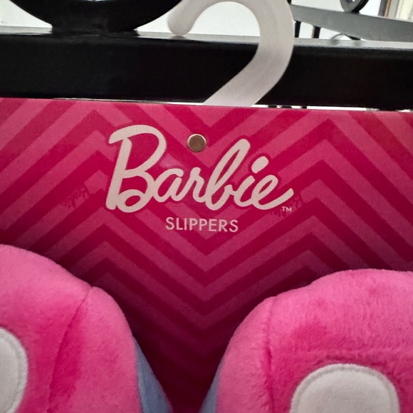 Barbie Plush Pink and Blue Slippers - Picture 2 of 4